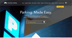 Desktop Screenshot of americanparking.com